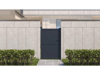 Cancello in alluminio "Maurice" - 101.2 x 155.9 cm - Grigio