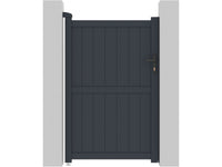 Cancello in alluminio "Maurice" - 101.2 x 155.9 cm - Grigio