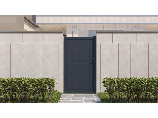 Cancello in alluminio "Maurice" - 101,2 x 180,9 cm - Grigio