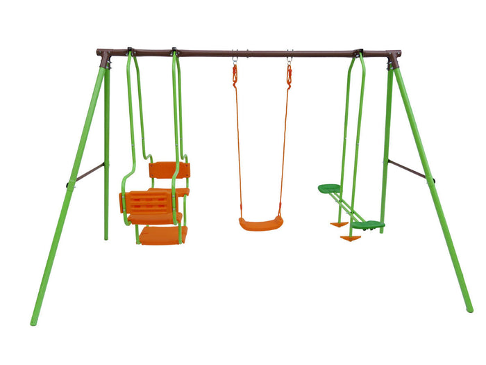 Altalena in acciaio "Eva" - 1,96 m - 3 apparecchi