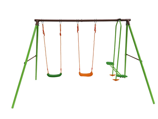 Altalena in acciaio "Leo" - triplo  - 1.96m