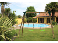 Altalena in legno "Eden" - Con 2 altalene