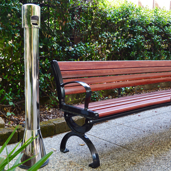 Posacenere da esterno con serratura base conica