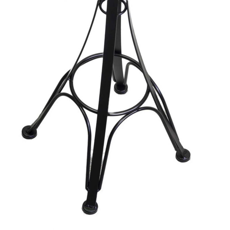 Posacenere a stelo metallo nero cm 34x34h116 da esterno