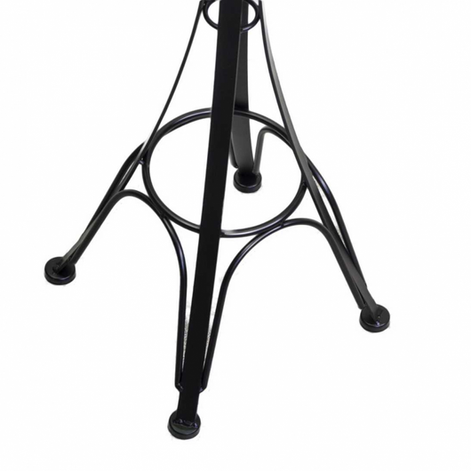 Posacenere a stelo metallo nero cm 34x34h116 da esterno