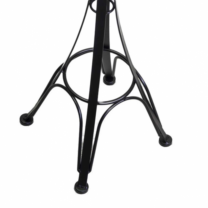 Posacenere a stelo metallo nero cm 34x34h116 da esterno