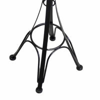 Posacenere a stelo metallo nero cm 34x34h116 da esterno