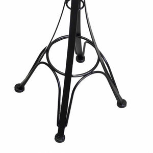 Posacenere a stelo metallo nero cm 34x34h116 da esterno