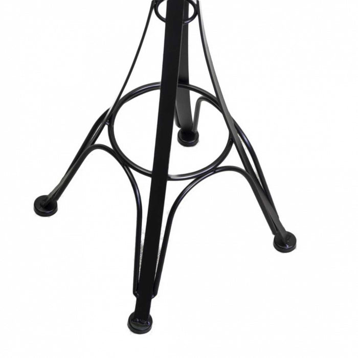 Posacenere a stelo metallo nero cm 34x34h116 da esterno