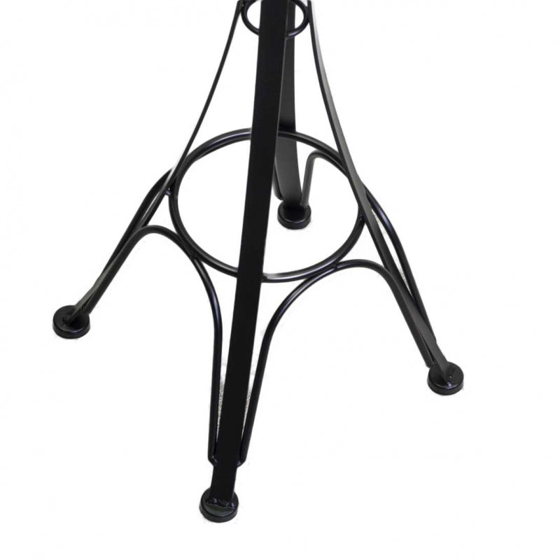 Posacenere a stelo metallo nero cm 34x34h116 da esterno