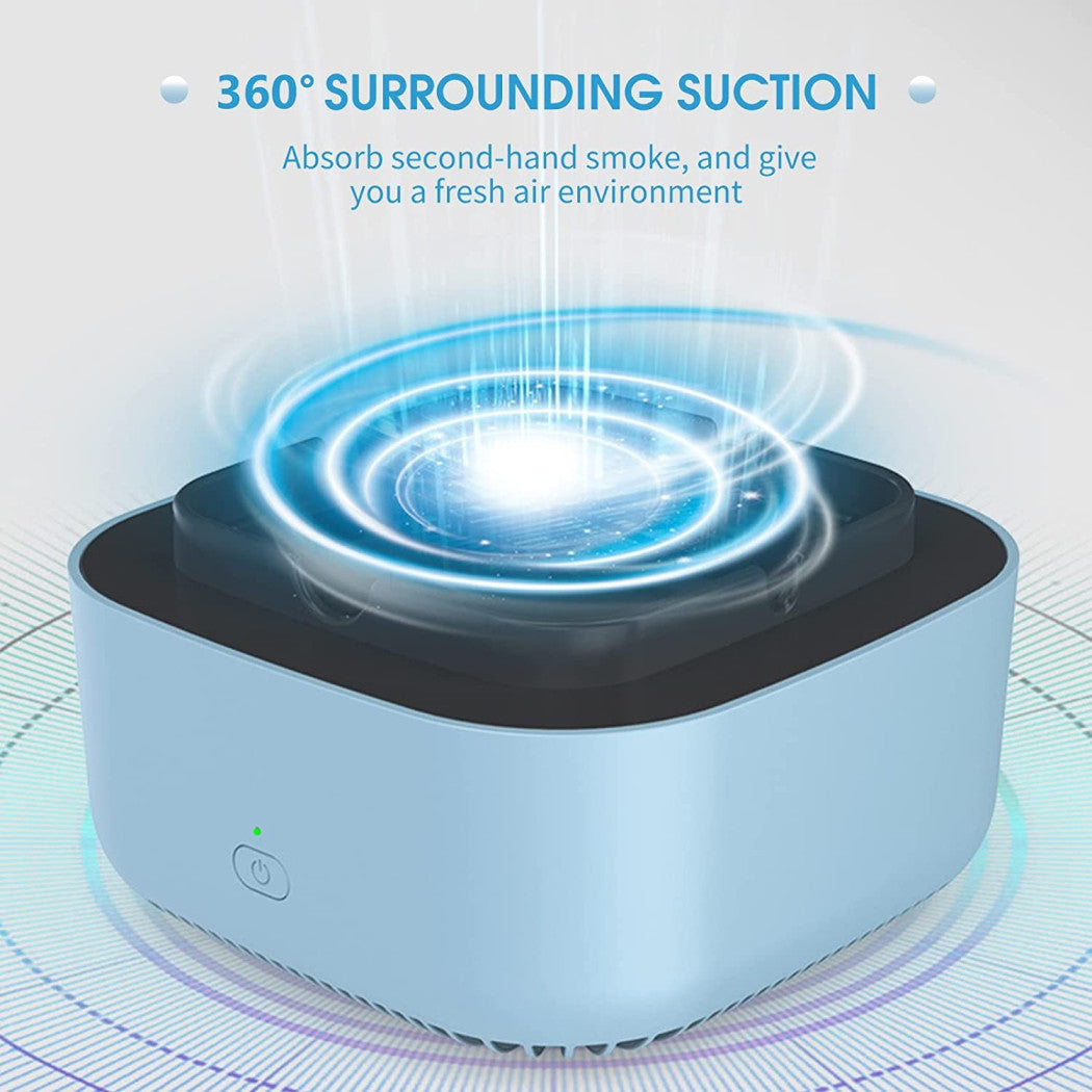 Trade Shop - Posacenere Aspira Fumo Aspirafumo Sigarette Odori Aspiratore Elettrico Scrivania -