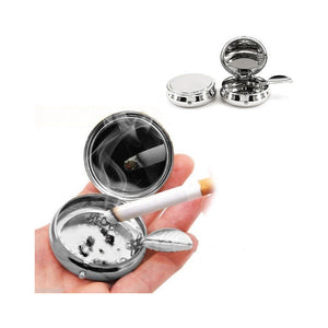 Trade Shop - Posacenere In Alluminio Tascabile Sigarette Porta Cenere Cicche Tasca Viaggi -