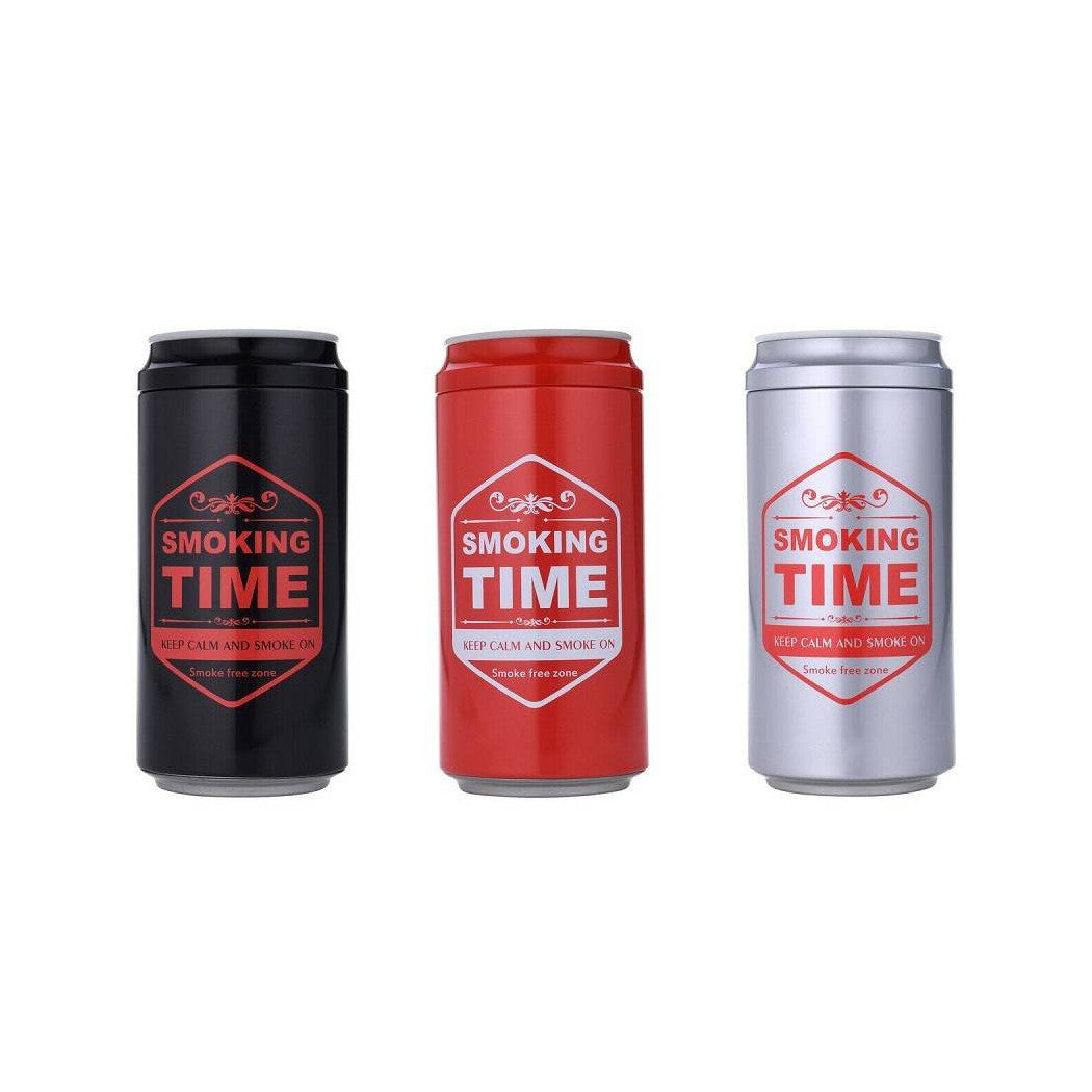 Trade Shop - Posacenere Portacenere A Barattolo Con Led Auto Camper Casa Ufficio Pratico -