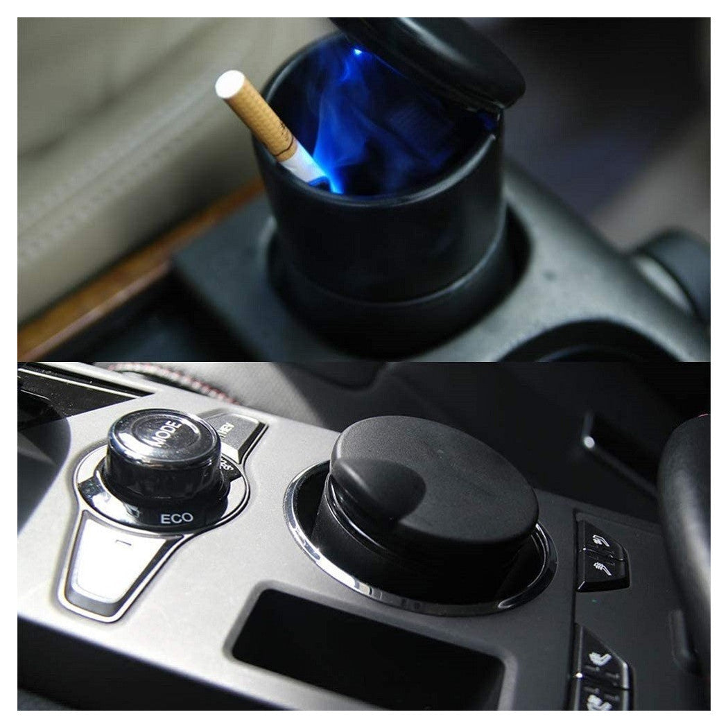 Trade Shop - Posacenere Universale Per Auto Led Luce Portatile Antivento Plastica Antiodore -