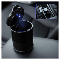 Trade Shop - Posacenere Universale Per Auto Led Luce Portatile Antivento Plastica Antiodore -