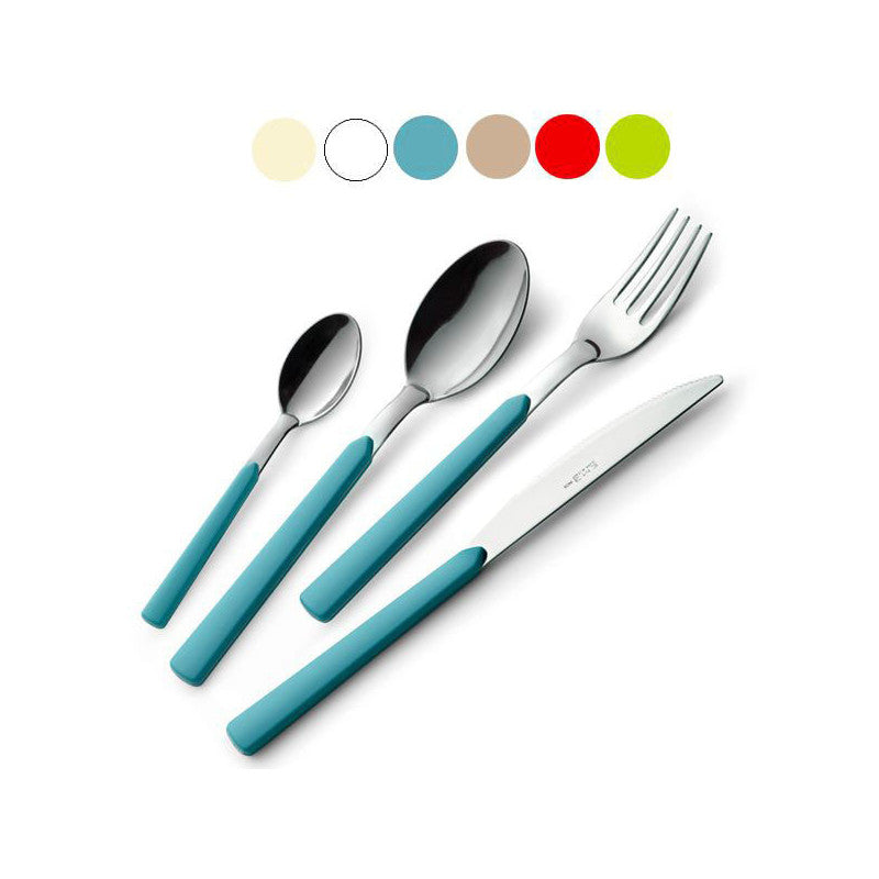 Posate Acciaio Bianco Pz 24 Fast Eme