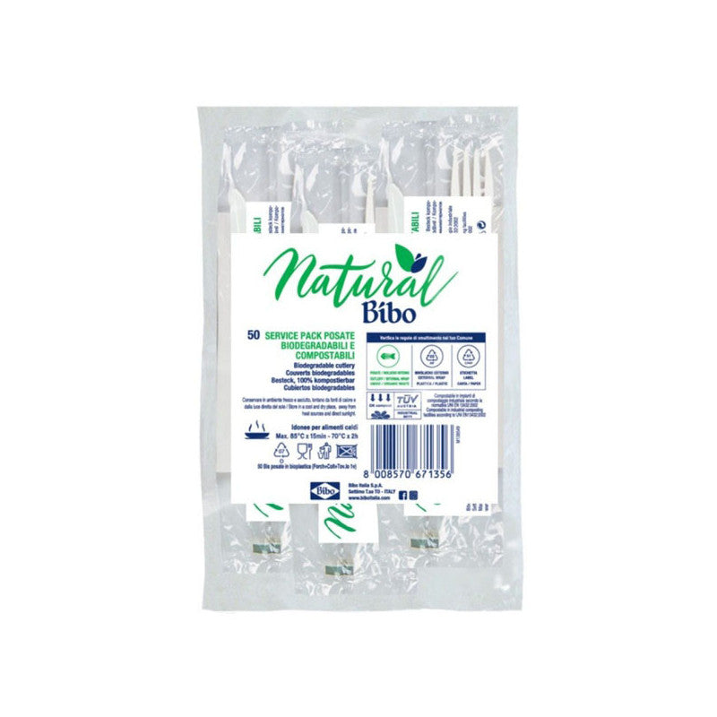 Posate Set Tris Natural Bibo