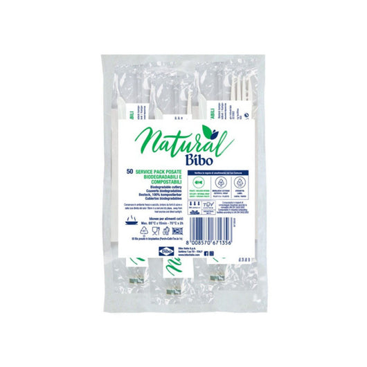 Posate Set Tris Natural Bibo