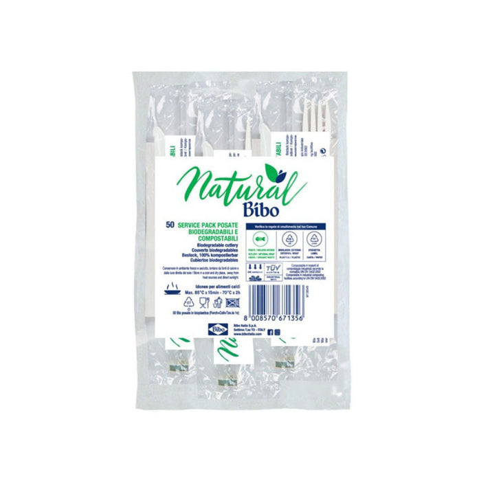 Posate Set Tris Natural Bibo