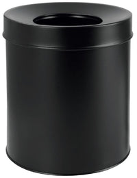 Pattumiera per camera HOTEL in comaxite nera ø 25 cm / 7,5 L