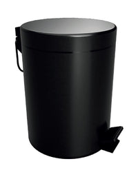 DARK pattumiera doccia soft close in ottone nero / 5L