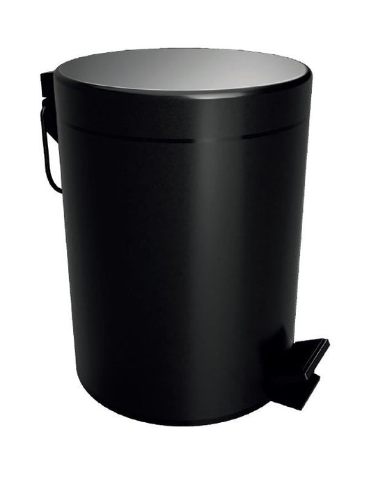 DARK pattumiera doccia soft close in ottone nero / 5L