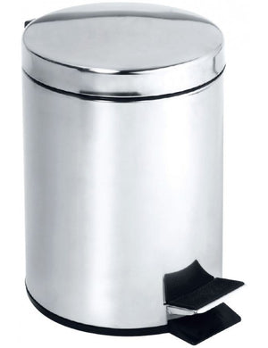 HOTEL pattumiera doccia in acciaio lucido / 3L