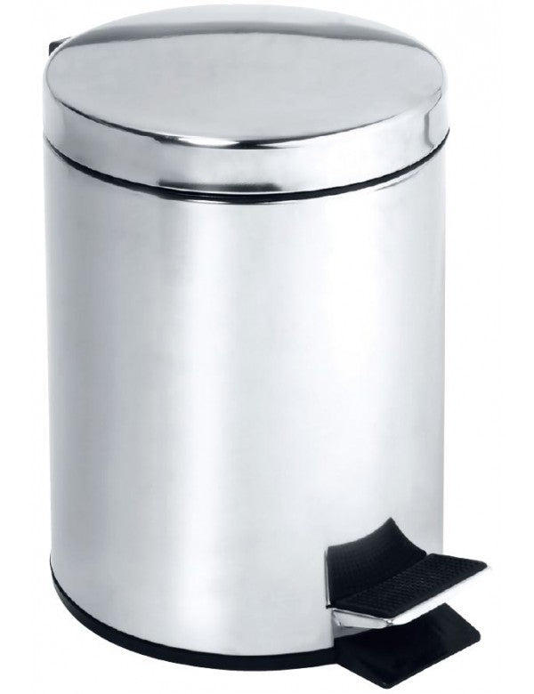 HOTEL pattumiera doccia in acciaio lucido / 3L