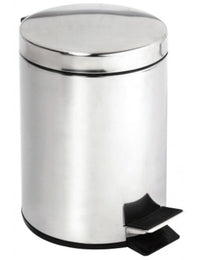 HOTEL pattumiera doccia in acciaio spazzolato / 3L