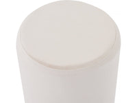 Pouf di velluto "Lorraine" - Beige