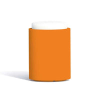 Pouf Comfy Round Arancio in Polimero Monacis - Ø 40 Cm - 54 H