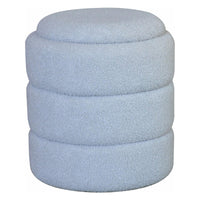 Pouf Contenitore Chubby In Tessuto Bucle Grigio Dimensione 35x35x40cm