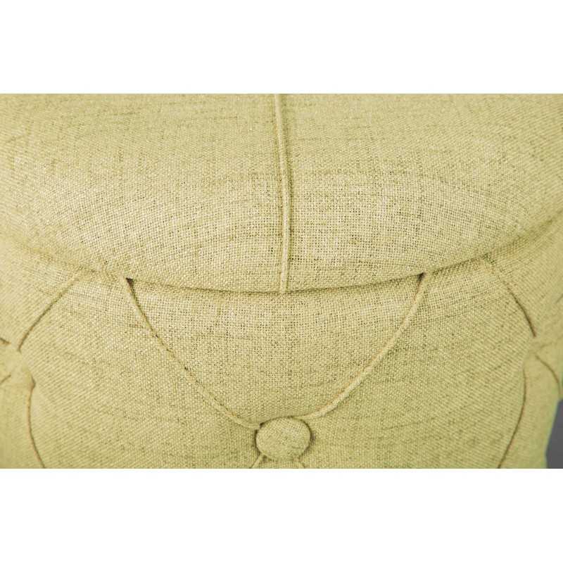 Pouf contenitore Inter Link in tessuto giallo dim. l.34xp.34xh.40 cm