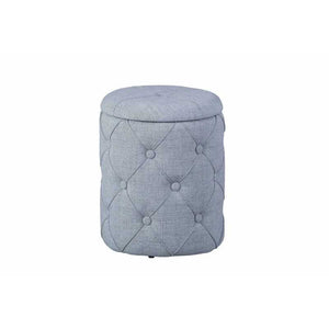 Pouf contenitore Inter Link in tessuto grigio chiaro dim. l.34xp.34xh.40 cm