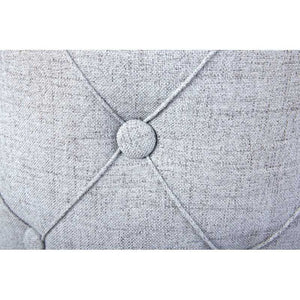 Pouf contenitore Inter Link in tessuto grigio chiaro dim. l.34xp.34xh.40 cm