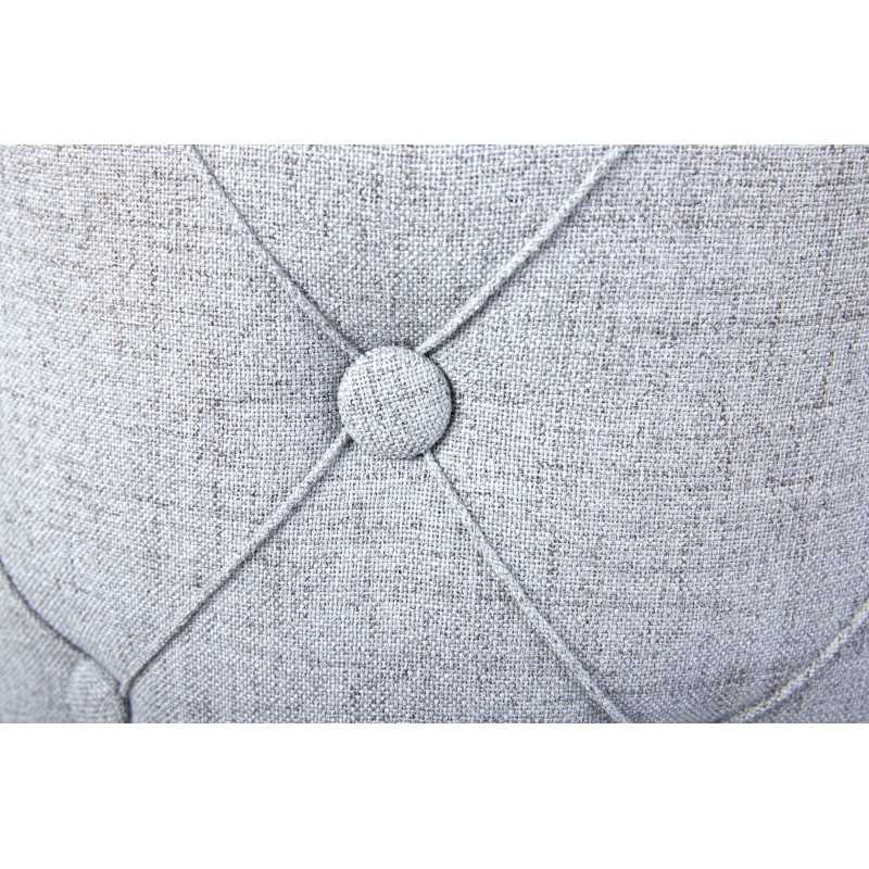 Pouf contenitore Inter Link in tessuto grigio chiaro dim. l.34xp.34xh.40 cm