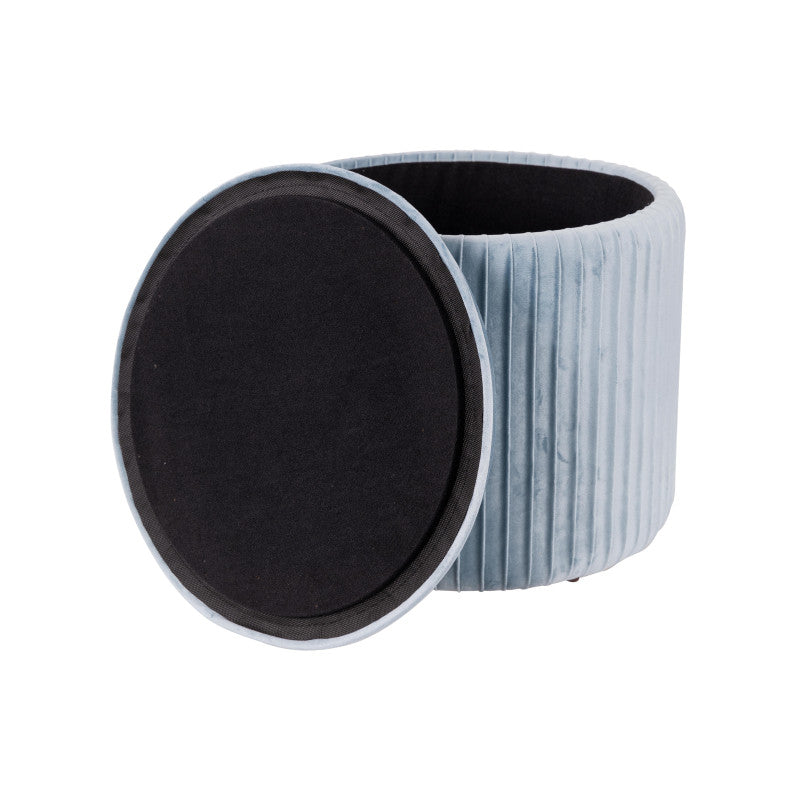 Pouf Contenitore Leon 38x35 Grigio