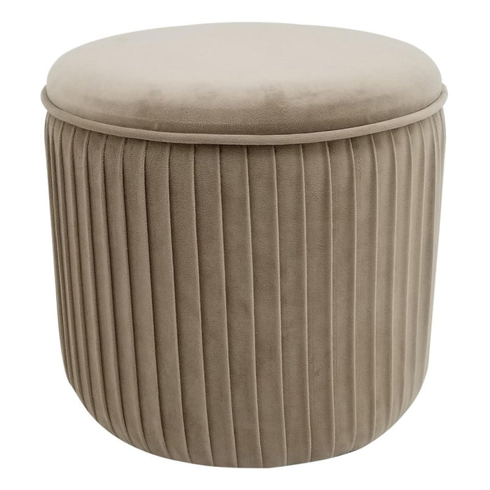 Pouf Contenitore Leon Beige 38x38x35