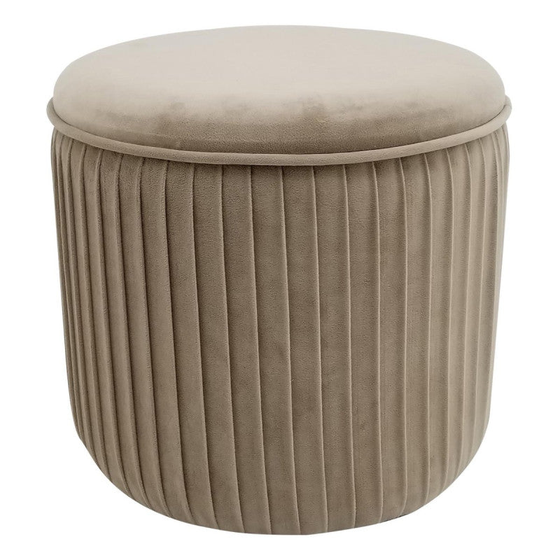 Pouf Contenitore Leon Beige 38x38x35