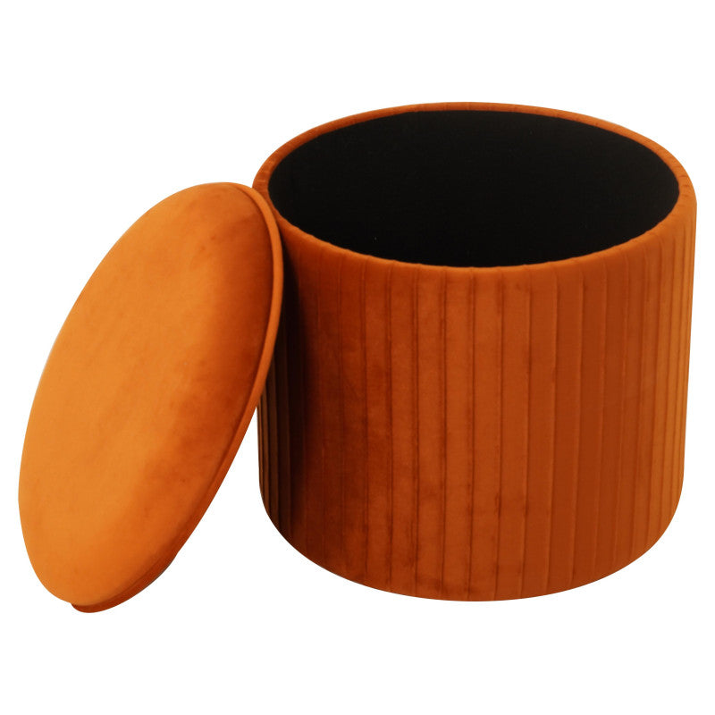 Pouf Contenitore Leon Mattone 38x38x35