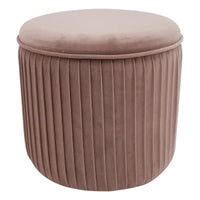 Pouf Contenitore Leon Rosa 38x38x35