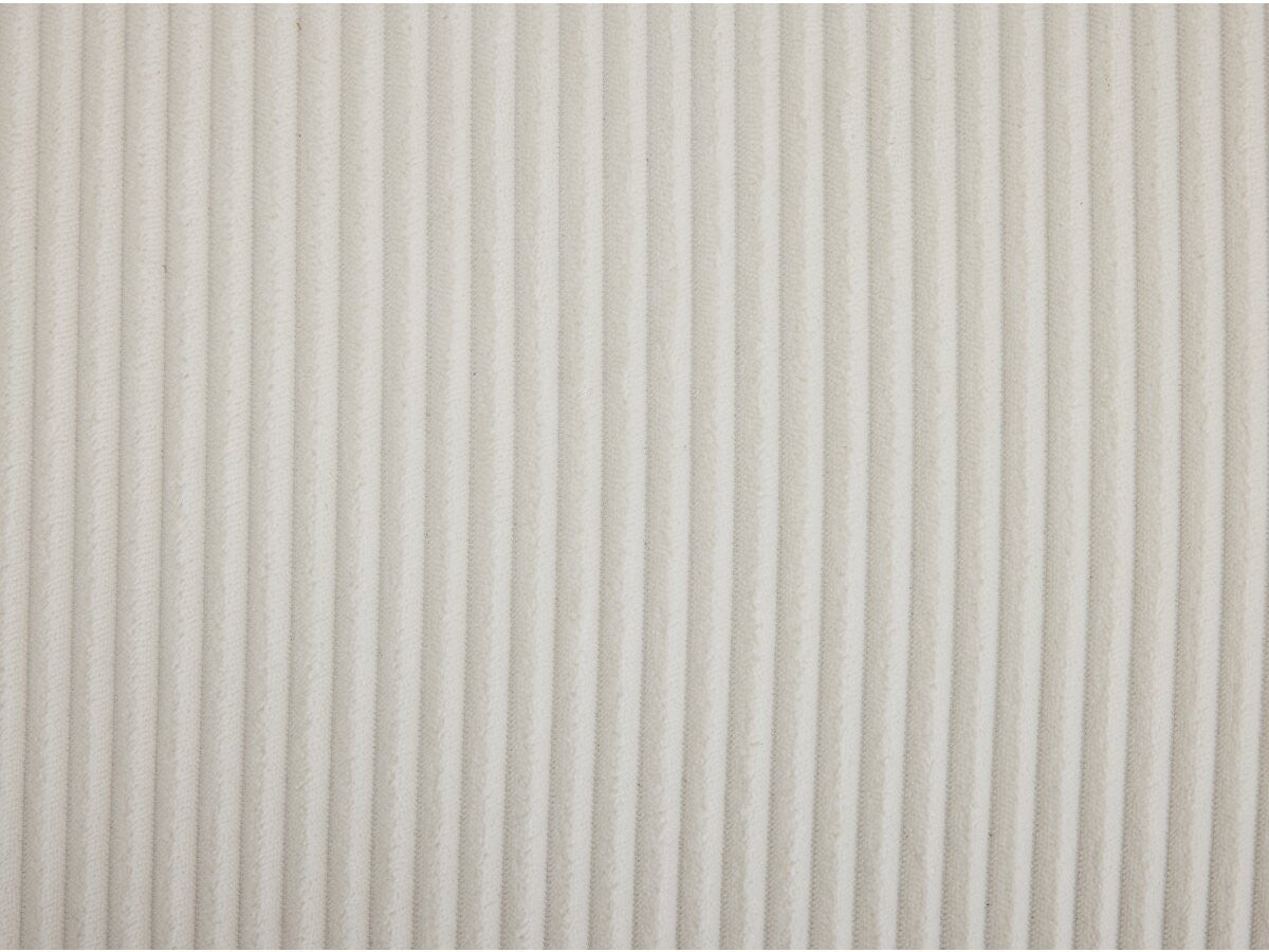 Pouf in velluto a coste "Cusco" - 80 x 74 x 49 cm - Beige