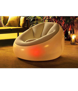 Pouf Gonfiabile Rotondo Con Luce Led Integrata 102 X 97 X 71 Cm Multicolor 75086         