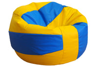 Pouf pallone pallavolo in ecopelle palla volleyball ø 90