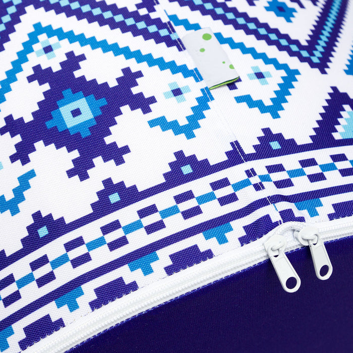 Pouf Poggiapiedi Sgabello Cilindro 40x50