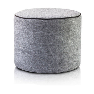 Pouf Poggiapiedi Sgabello Cilindro in Feltro 40x50