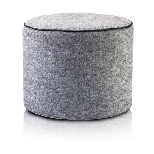 Pouf Poggiapiedi Sgabello Cilindro in Feltro 40x50