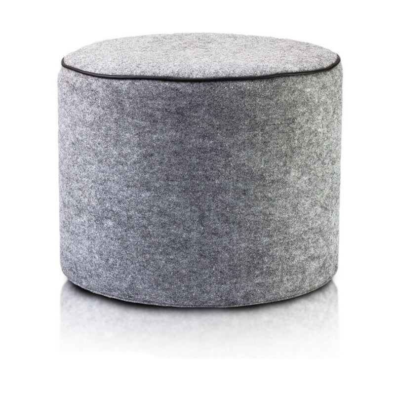 Pouf Poggiapiedi Sgabello Cilindro in Feltro 40x50