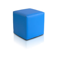 Pouf Poggiapiedi Sgabello Quadrato in Ecopelle 40x40