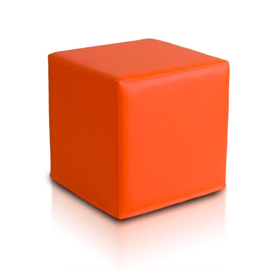 Pouf Poggiapiedi Sgabello Quadrato in Ecopelle 40x40